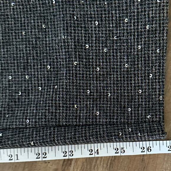 LOFT Women’s 2 Gray Sequin Ankle Cropped Dress Pants Tweed Sparkle - Picture 9 of 9